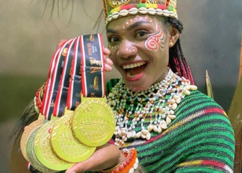 PAPUA MENUJU JEJAK PRESTASI – Stevani Maysche Ibo (3 medali Emas, 1 Medali Perunggu Cabor Dayung)