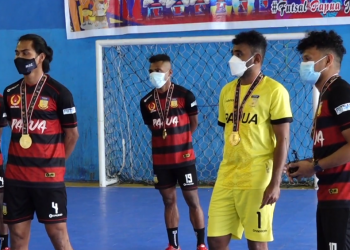 PAPUA MENUJU JEJAK PRESTASI – Tim Futsal Kontingen Papua (Medali Emas PON XX Papua)
