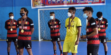PAPUA MENUJU JEJAK PRESTASI – Tim Futsal Kontingen Papua (Medali Emas PON XX Papua)
