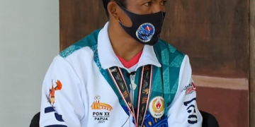 PAPUA MENUJU JEJAK PRESTASI – Koptu Marinir Ferry Dwi Irjayanto (Medali Emas di Nomor Five Poin Putra Cabor Selam PON XX 2021)