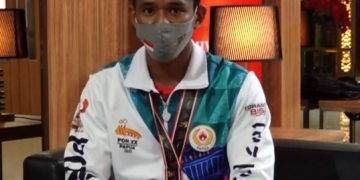 PAPUA MENUJU JEJAK PRESTASI – Abas Hamid (Medali Emas cabor Panjat Tebing Kategori Speed Mix PON XX Papua)