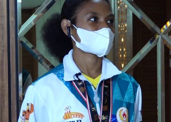 PAPUA MENUJU JEJAK PRESTASI – Lea Flolurey Wikari (Medali Emas Cabor Muaythai Nomor 48 Kg junior Putri PON XX Papua)