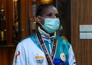 PAPUA MENUJU JEJAK PRESTASI – Maria Gebze (Medali Perunggu Cabor Tinju Kelas 54 -57 Kg Putri PON XX Papua)
