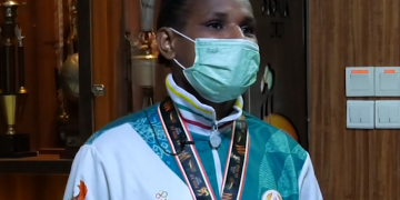 PAPUA MENUJU JEJAK PRESTASI – Maria Gebze (Medali Perunggu Cabor Tinju Kelas 54 -57 Kg Putri PON XX Papua)