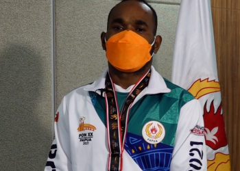 PAPUA MENUJU JEJAK PRESTASI – Nabeth Tabuni (Medali Perak Cabor Karate Kategori Kumite Perorangan)