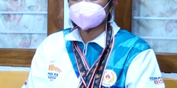 PAPUA MENUJU JEJAK PRESTASI – Rezza Oktavia (Medali Perak Kategori Individual Round Recurve Woman 70m PON XX Papua)