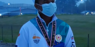 PAPUA MENUJU JEJAK PRESTASI – Simson Marsyiom & Daud Rundi (Medali Emas Cabor Gantole Putra PON XX Papua)