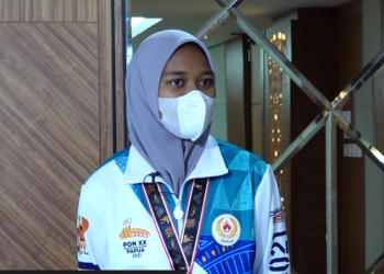 PAPUA MENUJU JEJAK PRESTASI – Aulia Nikra Pramudawardani (Medali Emas Cabor Muaythai kelas 57kg Putri PON XX Papua)
