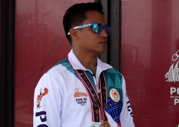 PAPUA MENUJU JEJAK PRESTASI – Irawan Saputra (Medali Emas & Medali Perak Cabor Menembak PON XX Papua)