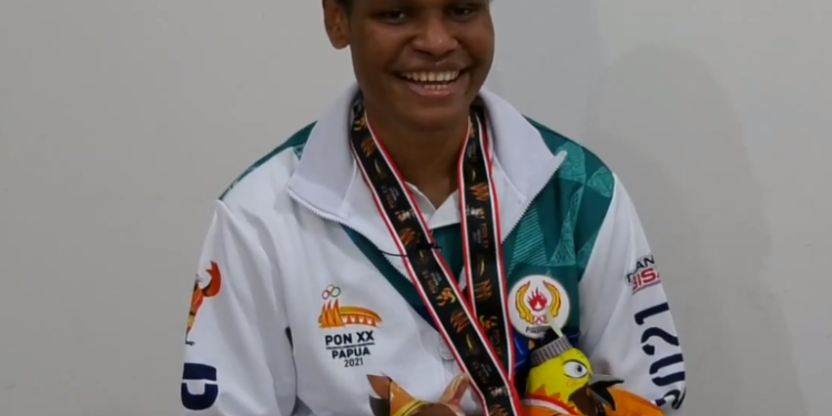 PAPUA MENUJU JEJAK PRESTASI – Lea Elvensia W. Kahol (Peraih Emas Basket 3×3 Putri PON XX Papua)