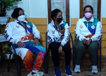 PAPUA MENUJU JEJAK PRESTASI – Tim Beregu Putri Panahan Papua (Medali Perak kategori Recurve 70m PON XX Papua