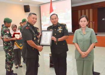 Pimpin Sertijab, Kasrem 172/PWY Lepas Salah Satu Perwira Terbaiknya