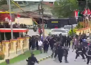 Mako Brimob Jadi sasaran , Kapolresta Jayapura Kota  : Masyarakat dihimbau hormati penegakan hukum