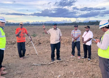Tinjau Lokasi Budidaya jagung, Bupati keerom : semua berjalan lancar