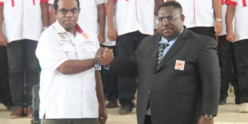 Piter Gusbager Dilantik Jadi Ketum KONI Keerom