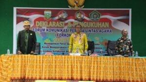 Resmi di kukuhkan, FORKOM-PELITA diminta menjadi pelopor keharmonisan & Kerukunan antar umat beragama