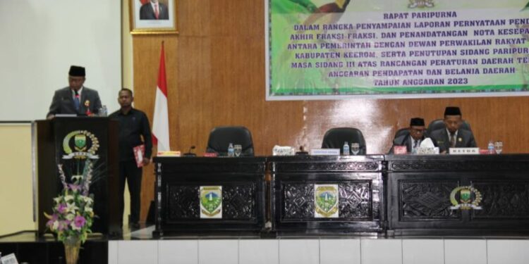 APBD 2023 sah di setujui, Piter Gusbager mengajak untuk bergandengan tangan bangun Kabupaten Keerom