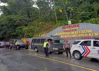 TNI – POLRI lakukan Patroli & Razia Guna Cipta Kondisi Kambtibmas di Kapubaten Keerom