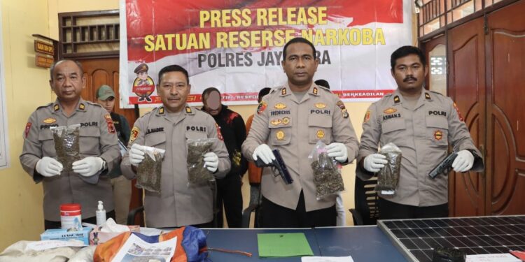 Kurun Waktu 14 Hari, Polres Jayapura Berhasil Ungkap 3 Kasus Penyalahgunaan Narkoba