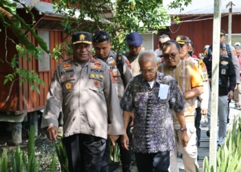 Lakukan Kunker di Kabupaten Asmat, Kapolda Papua Jalin Silhturahmi  Bersama Keuskupan Agats