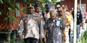 Lakukan Kunker di Kabupaten Asmat, Kapolda Papua Jalin Silhturahmi  Bersama Keuskupan Agats