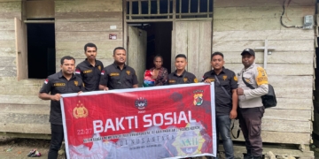 Bintara Polri Angkatan 37 Polres Keerom Laksanakan Bakti Sosial