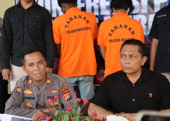 Polres Merauke Lakukan Konferensi Pers Pengungkapan Kasus Curanmor