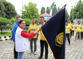 Kontingen Basket Korpri Papua Dilepas ke Makasar