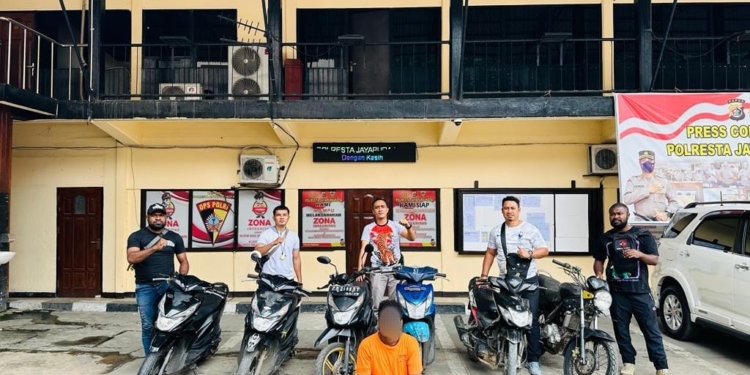 Miliki 7 LP Curanmor dan Masuk DPO, JKW Akhirnya Dibekuk Tim Resmob Numbay