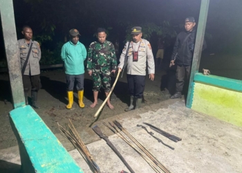 Polsek Arso Timur Datangi TKP Penganiayaan, Satu Orang Luka Berat