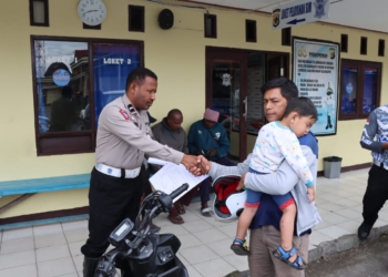 Sat Lantas Polres Jayawijaya Kembalikan Motor Curian Yang Ditemukan Saat Razia