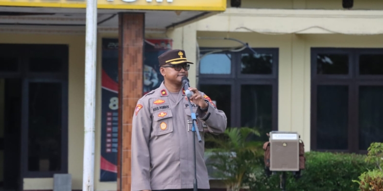 Polres Keerom Siagakan Penuh Personil Pengamanan Dalam Kunjungan Presiden RI Ke Kab. Keerom.