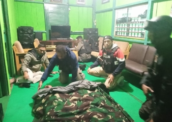 KKB Serang Anggota TNI/Polri Saat Pengamanan Sholat Teraweh di Puncak Jaya