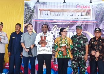 Grand opening Saga cabang Arso yang di resmikan oleh bupati Keerom Piter gusbager,S.HUUT,MUP yang beralamat di jalan Arso 2