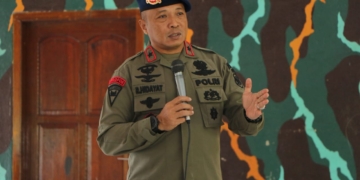 Wakapolda Papua Beri Arahan Kepada Personel Satgas Amole I- 2023