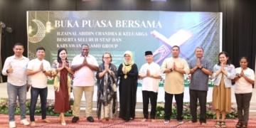 Mempererat Tali Silaturahmi, Dandim 1702/JWY Turut Serta Dalam Acara Buka Puasa Bersama Pilamo Group