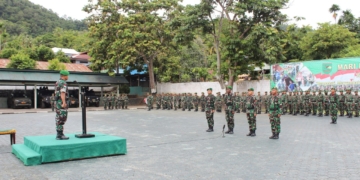 Pimpin Upacara Kenaikan Pangkat, Kasrem 172/PWY : Hindari Pelanggaran Sekecil Apapun