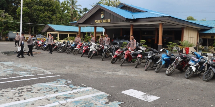 Kasus Curas dan Curanmor Meningkat, Polres Nabire Lakukan Razia Besar-besaran