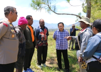 Dukung Pembangunan Provinsi Papua Pegunungan, Dandim 1702/JWY Tinjau Lokasi Pembangunan Kantor Gubernur