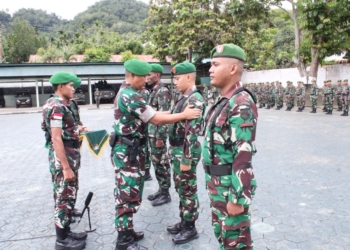 Pimpin Upacara Kenaikan Pangkat, Kasrem 172/PWY : Hindari Pelanggaran Sekecil Apapun