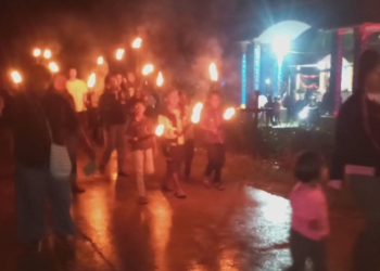 Perayaan Paskah Dan Pawai Obor Di Kab. Keerom Berjalan Aman dan Penuh Suka Cita.