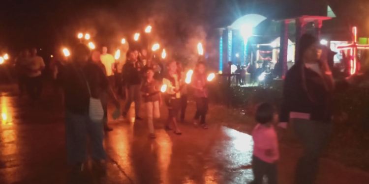 Perayaan Paskah Dan Pawai Obor Di Kab. Keerom Berjalan Aman dan Penuh Suka Cita.