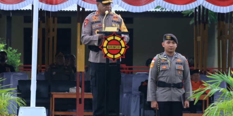 Kapolda Papua Pimpin Apel Gelar Pasukan Operasi Ketupat Cartenz Tahun 2023