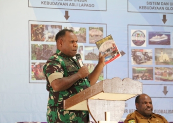 Lapago Berkarya, Dandim 1702/JWY Ikuti Peluncuran Buku Kebudayaan Papua Pegunungan
