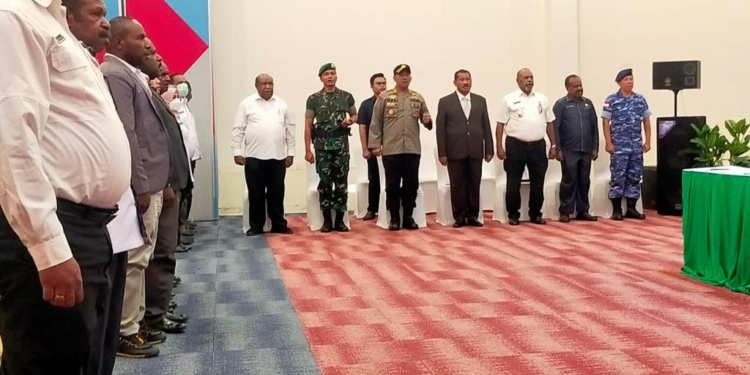 Danramil 1702-01/Wamena Hadiri Pelantikan Panitia Pemilihan Anggota MRP