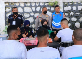 Wakapolda Papua Pantau Pemeriksaan Kesehatan Penerimaan Terpadu Bintara Polri T.A. 2023 Panda Papua