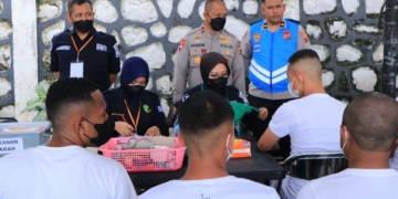 Wakapolda Papua Pantau Pemeriksaan Kesehatan Penerimaan Terpadu Bintara Polri T.A. 2023 Panda Papua