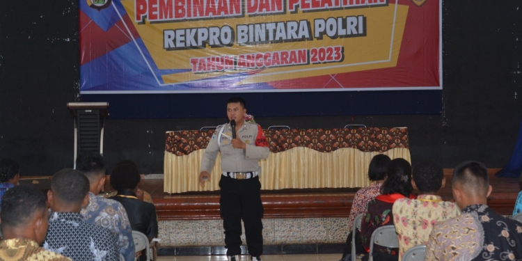 Polda Papua Berikan Pembinaan dan Pelatihan Kepada Bintara Rekruitmen Proaktif