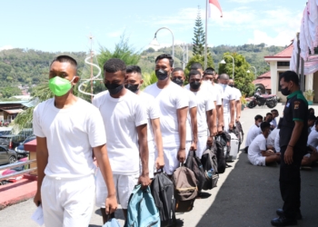 Bid Dokkes Polda Papua Gelar Pemeriksaan Kesehatan Penerimaan Terpadu Bintara Polri T.A 2023