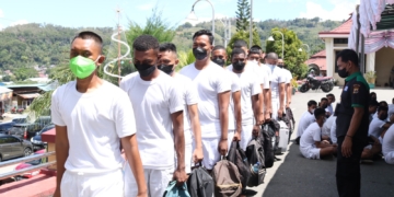 Bid Dokkes Polda Papua Gelar Pemeriksaan Kesehatan Penerimaan Terpadu Bintara Polri T.A 2023